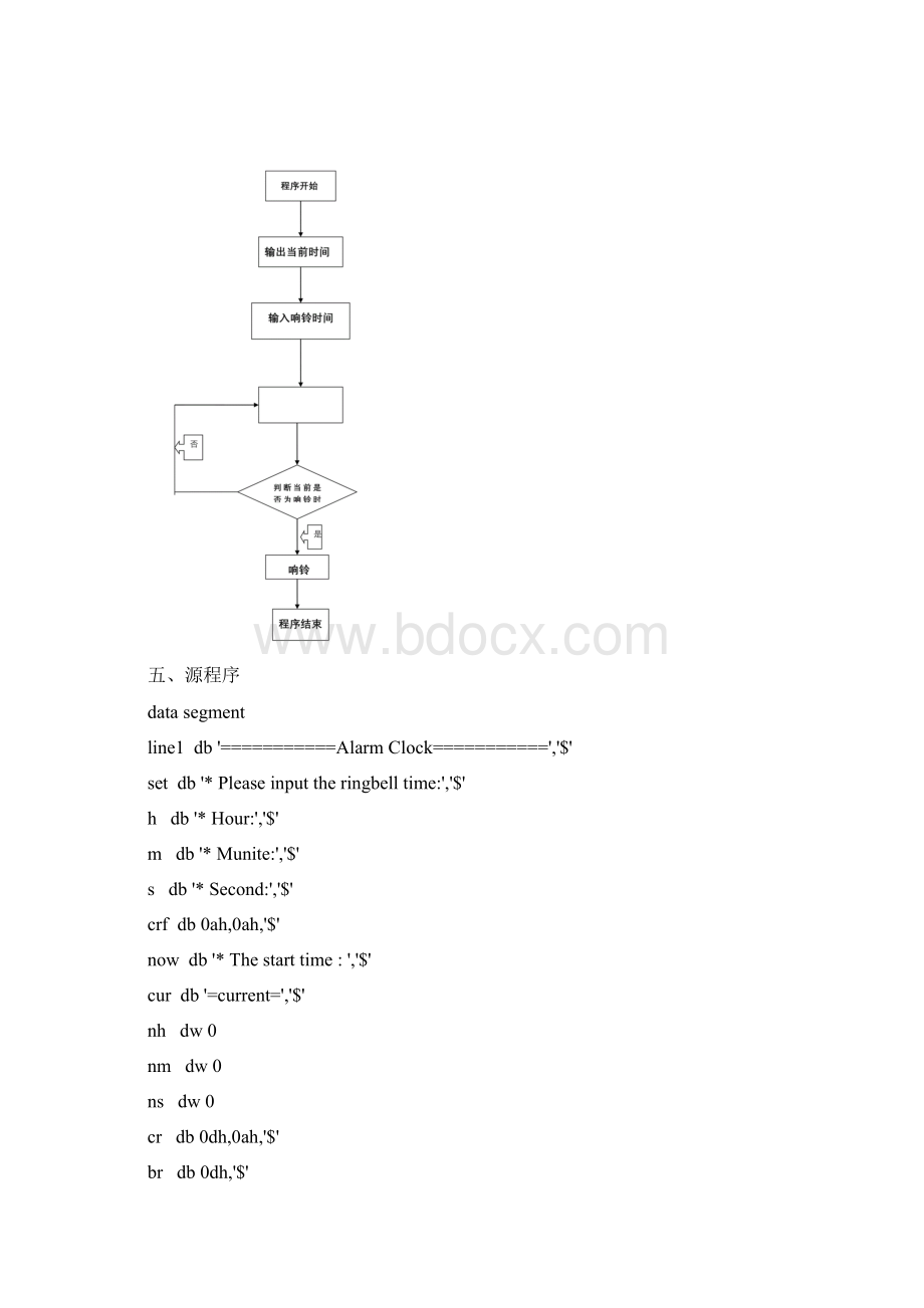 汇编小闹钟Word下载.docx_第2页