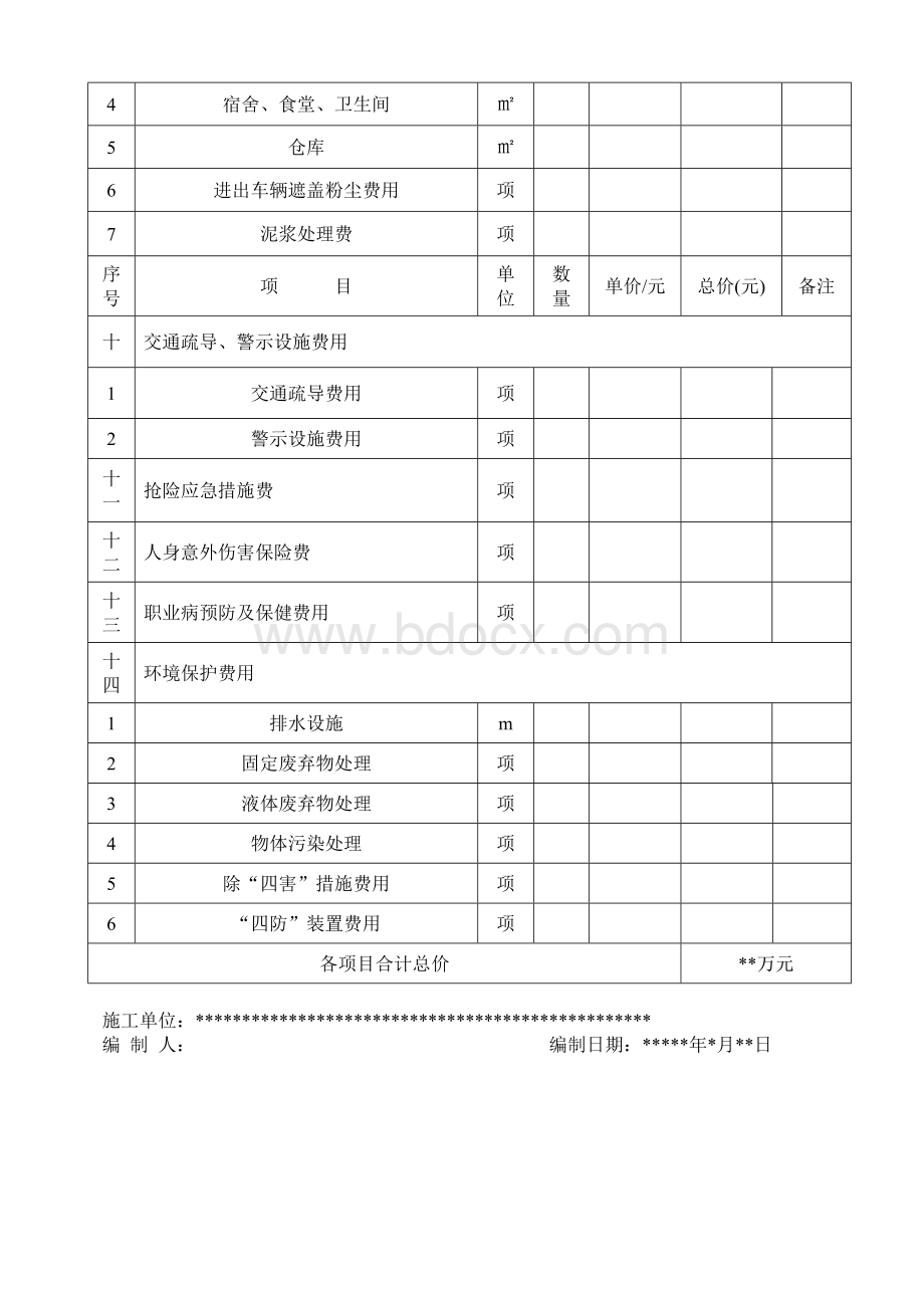 参考安全措施费一览表及使用计划Word文档下载推荐.doc_第3页