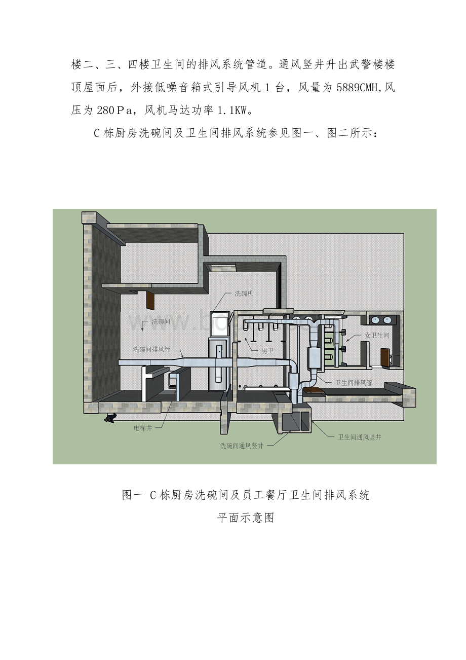 员工餐厅及卫生间排风系统改造方案1.0Word格式文档下载.docx_第3页