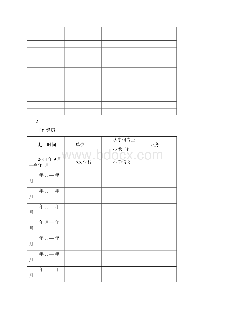 教师专业技术职务任职资格评审表填表说明样表知识交流Word文件下载.docx_第3页