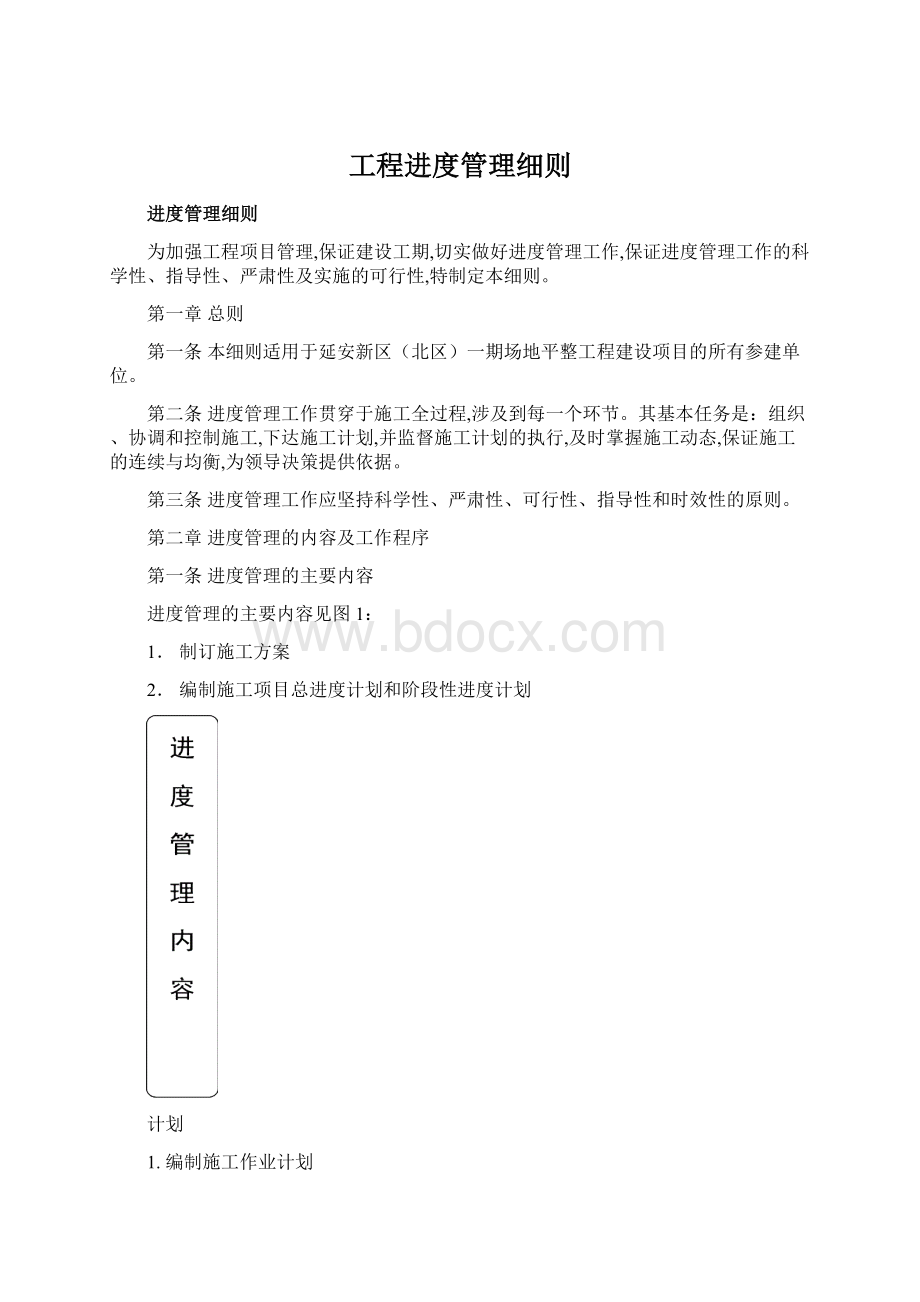 工程进度管理细则.docx