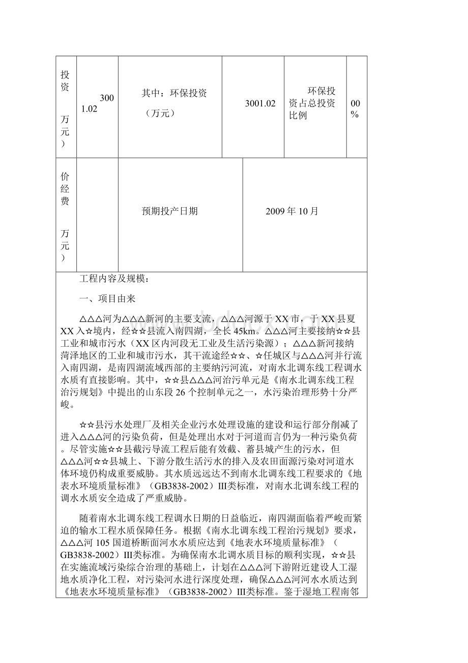 某河滩地人工湿地工程建设项目建设环境评估报告书.docx_第3页