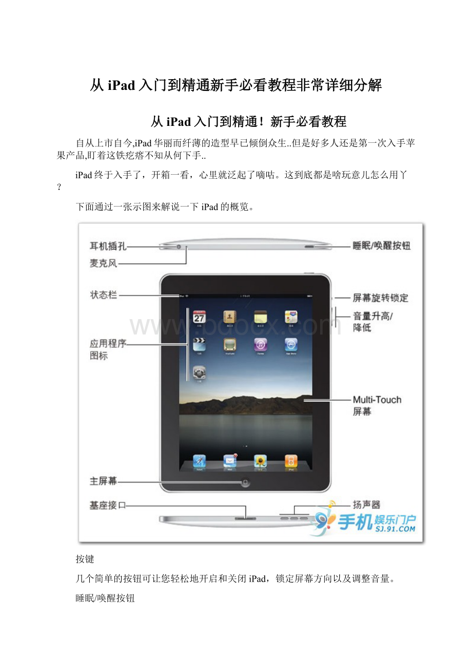 从iPad入门到精通新手必看教程非常详细分解.docx