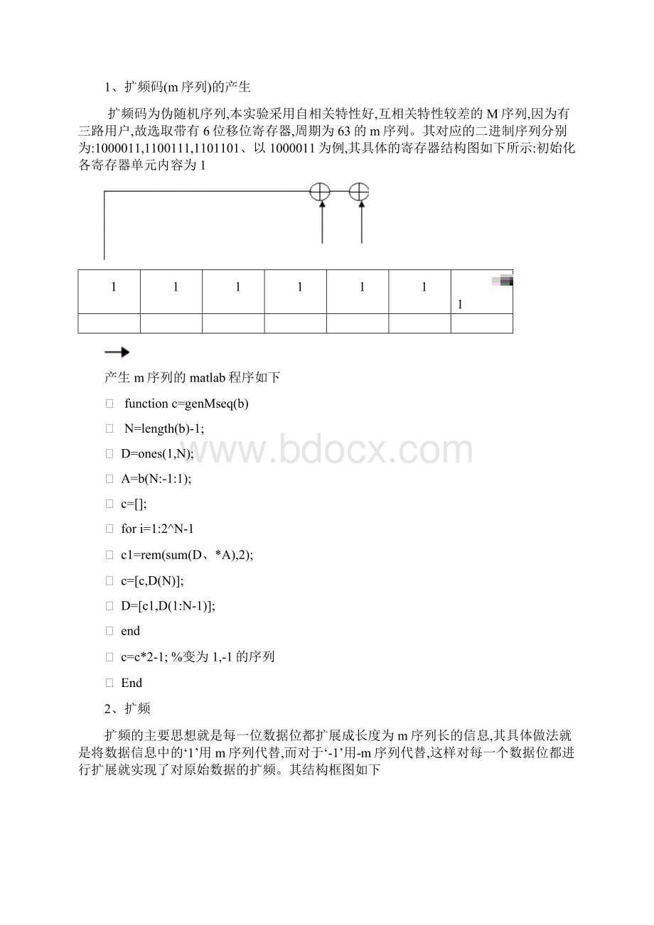 扩频通信系统仿真实验报告文档格式.docx_第3页