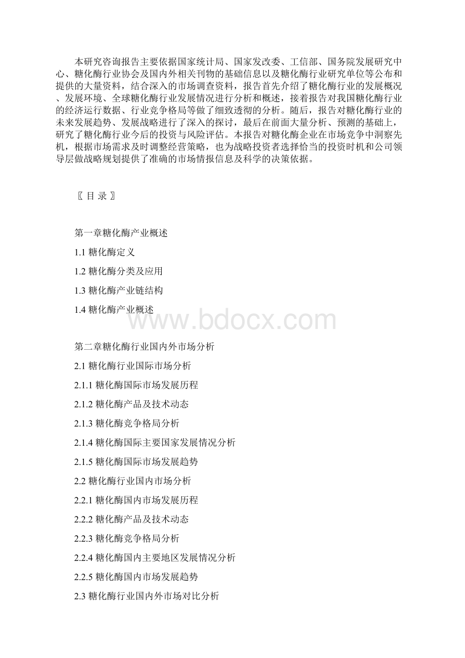 中国糖化酶市场及投资分析报告.docx_第3页