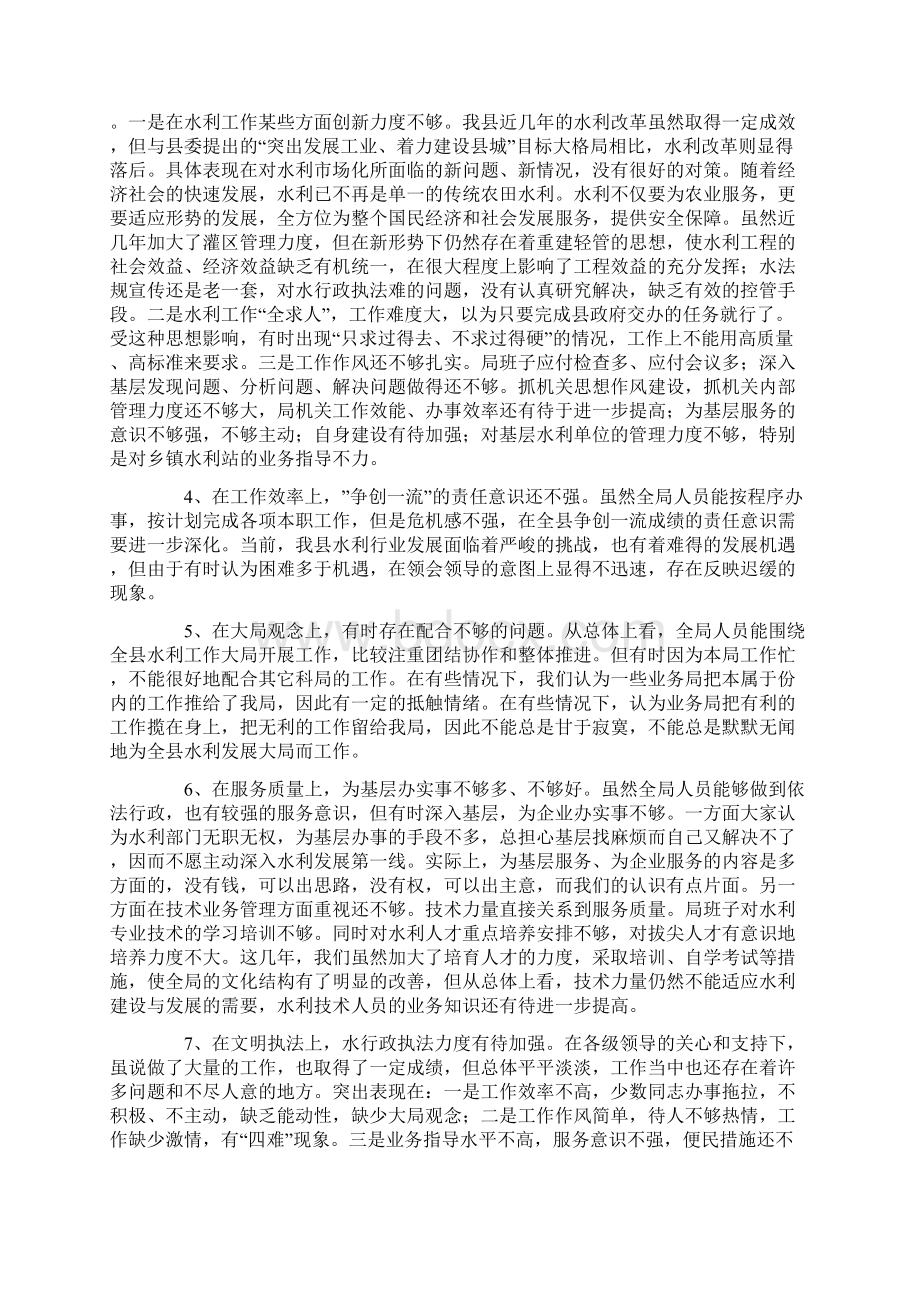 水利局政府效能建设暨两项活动自查报告.docx_第2页