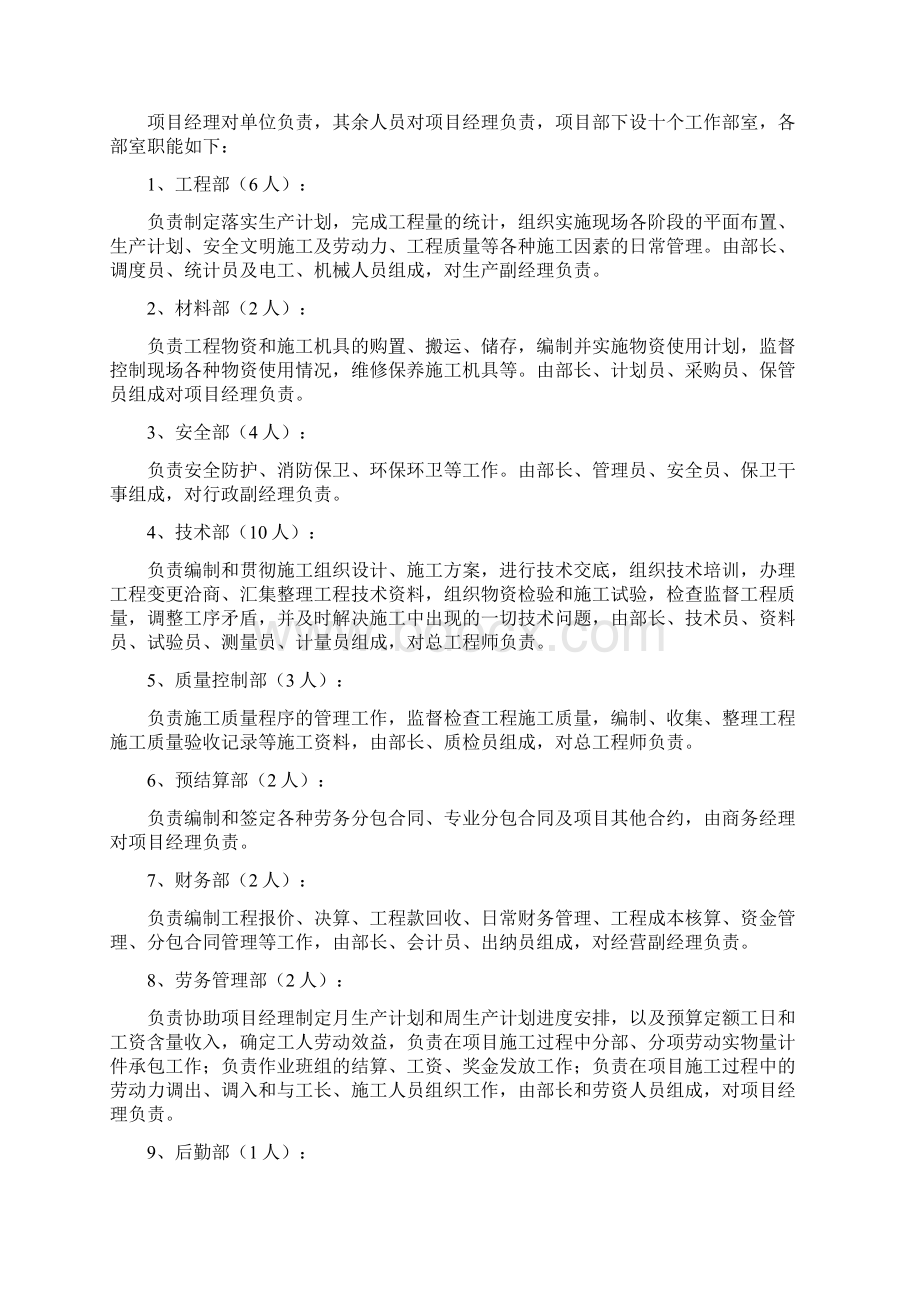 沃尔玛商城玉溪施工组织设计定稿施工组织部署Word格式.docx_第2页