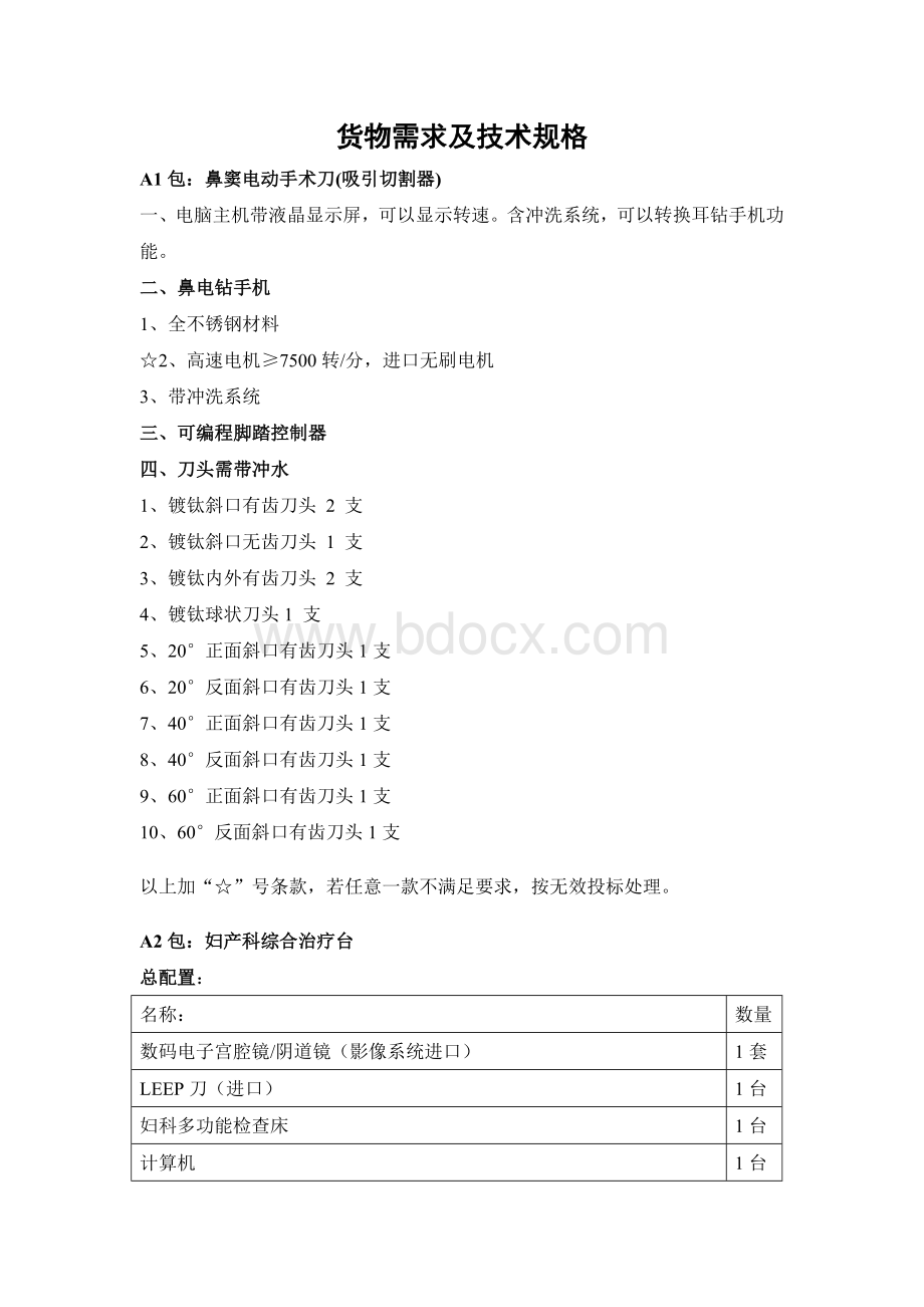 A1包鼻窦电动手术刀吸引切割器_精品文档Word文档格式.doc_第1页