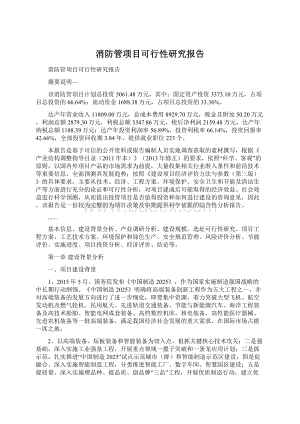 消防管项目可行性研究报告.docx