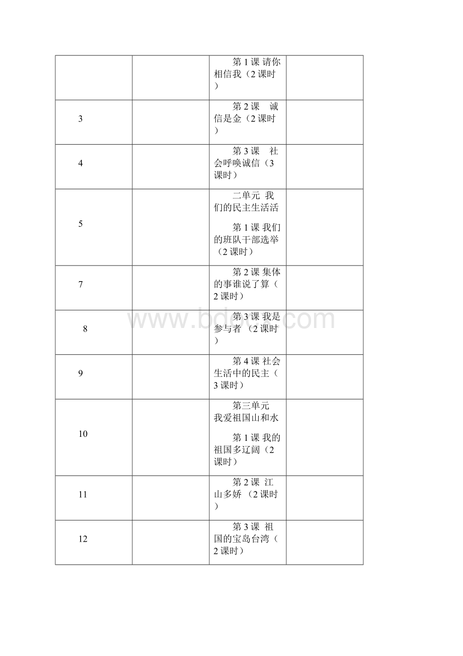 人教版小学五年级上册品社全册教案1Word文档下载推荐.docx_第3页