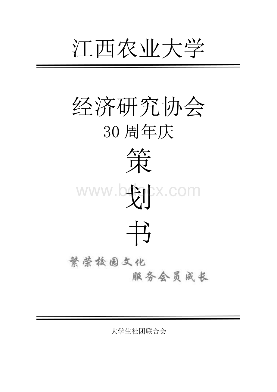 30周年庆策划书Word文档格式.doc