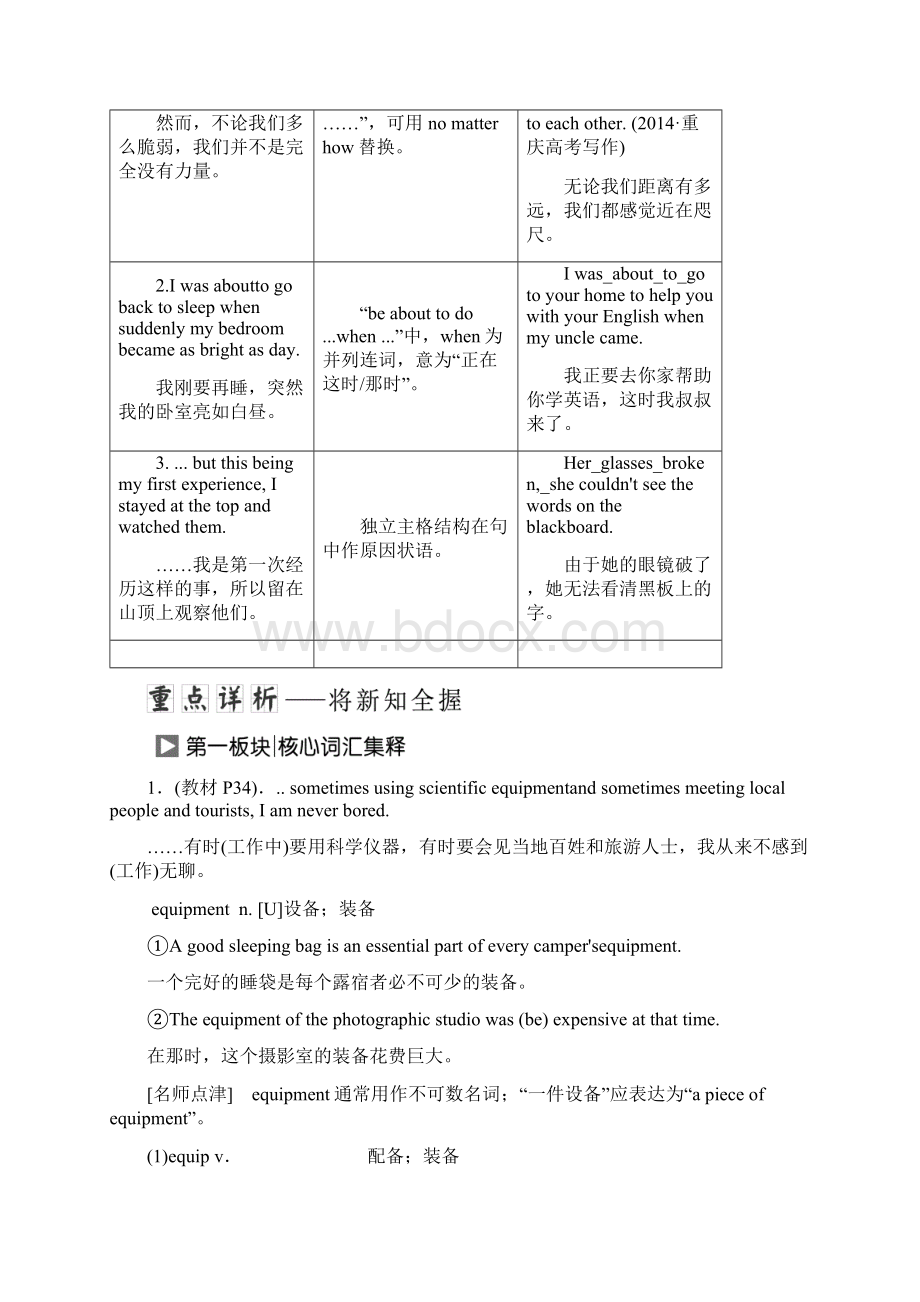 高中英语 Unit 5 The power of nature Section Ⅱ WarmingWord文件下载.docx_第3页