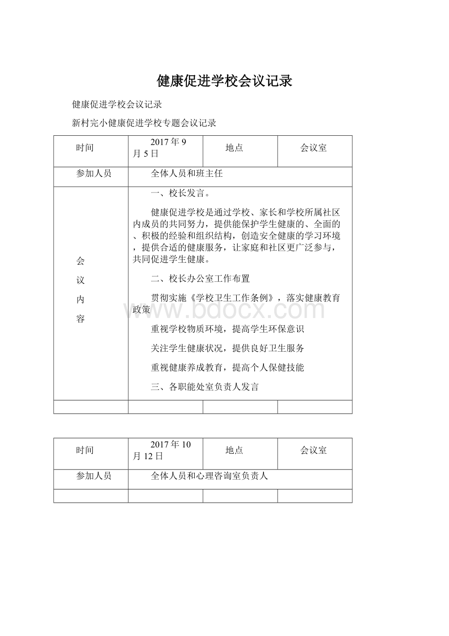 健康促进学校会议记录文档格式.docx_第1页