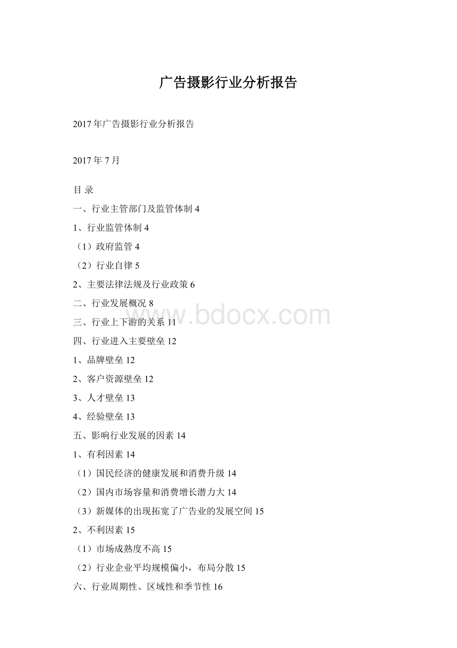广告摄影行业分析报告Word下载.docx_第1页