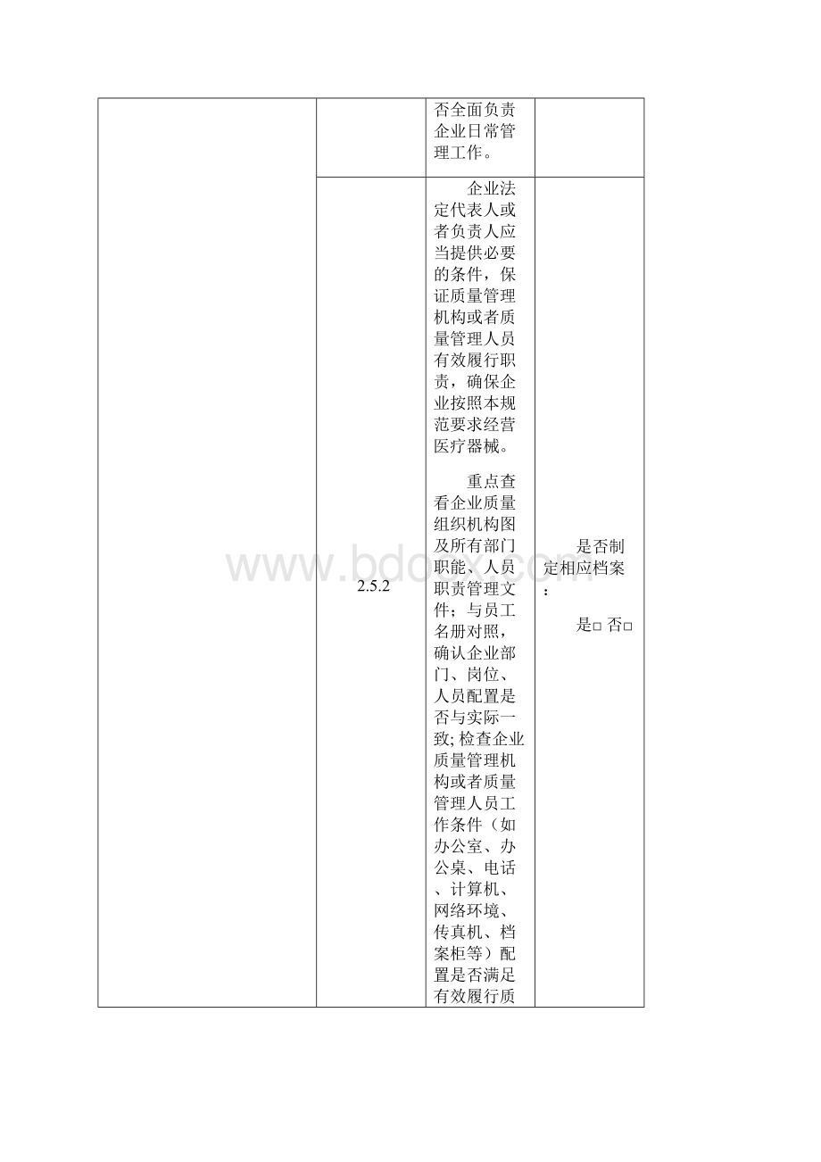 医疗器械经营质量管理规范自查表Word文档格式.docx_第2页