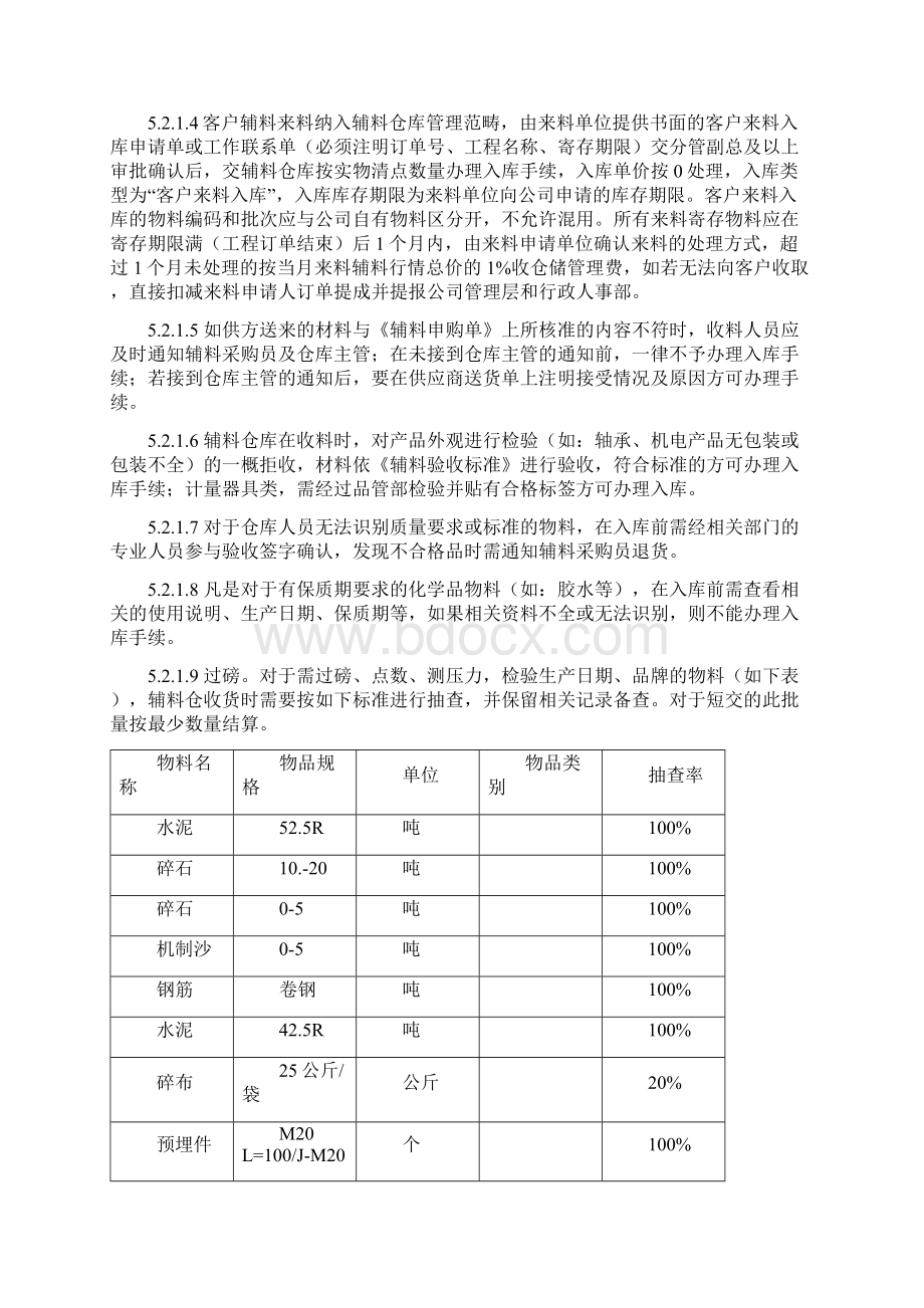 辅料仓库管理制度Word文件下载.docx_第3页