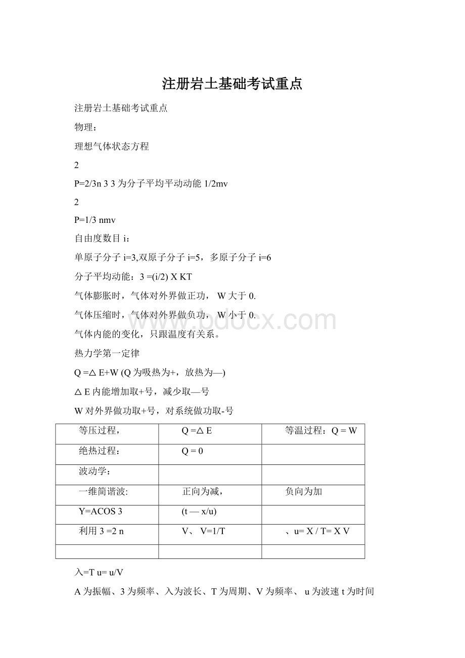 注册岩土基础考试重点文档格式.docx