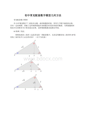 初中常见配套数字模型几何方法.docx