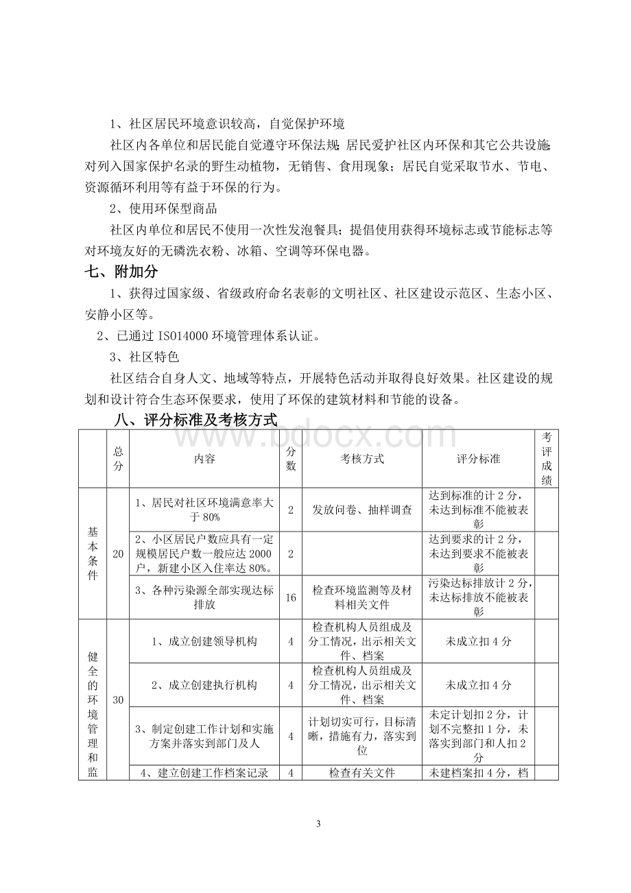 全国绿色社区表彰评估标准Word下载.doc_第3页