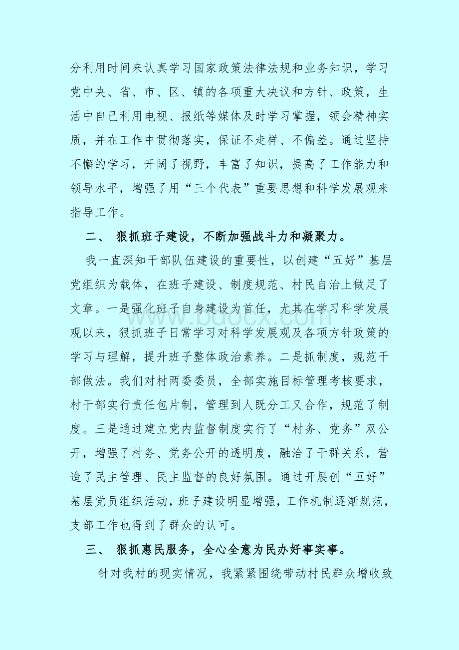 村支部书记换届述职报告.doc_第2页