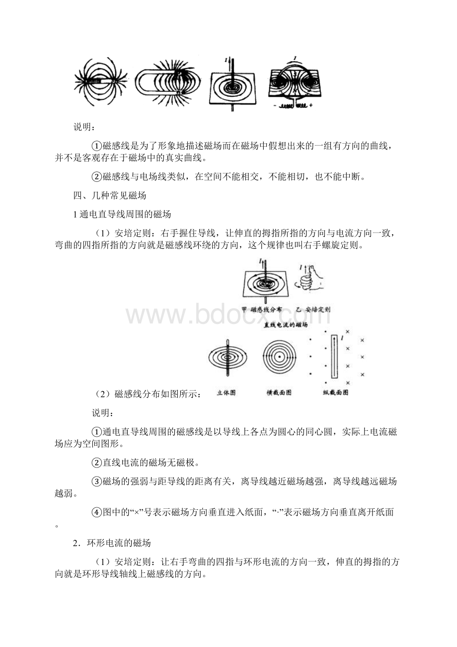 高中物理复习磁场知识点总结Word文件下载.docx_第3页