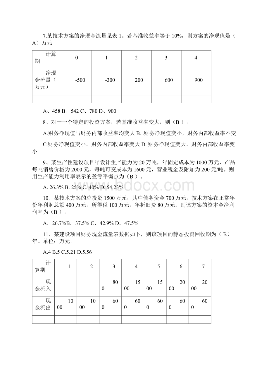 全国一级建造师经济模拟试题1.docx_第2页