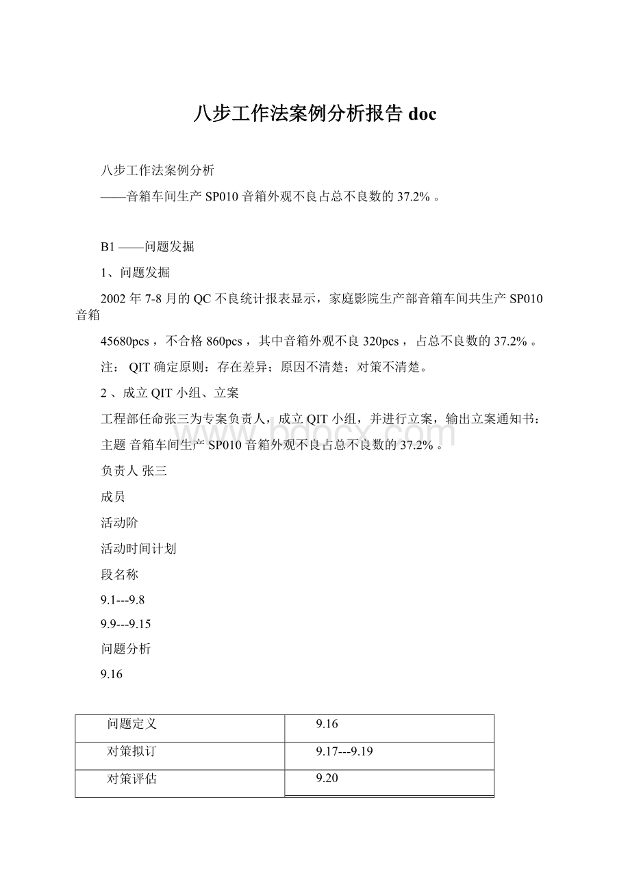 八步工作法案例分析报告docWord文件下载.docx_第1页