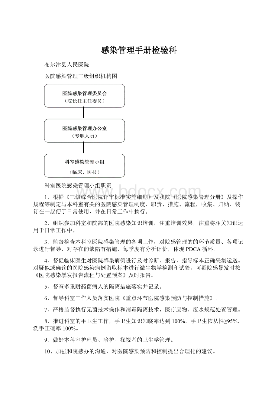 感染管理手册检验科Word格式.docx_第1页