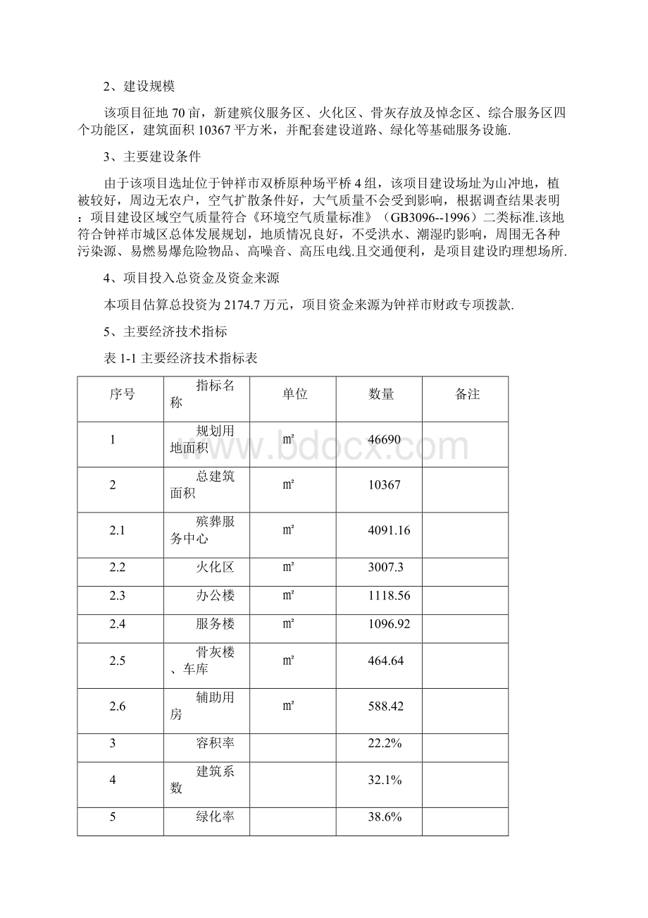 钟祥市殡葬管理所整体搬迁建设项目可行性研究报告报批稿Word格式.docx_第3页