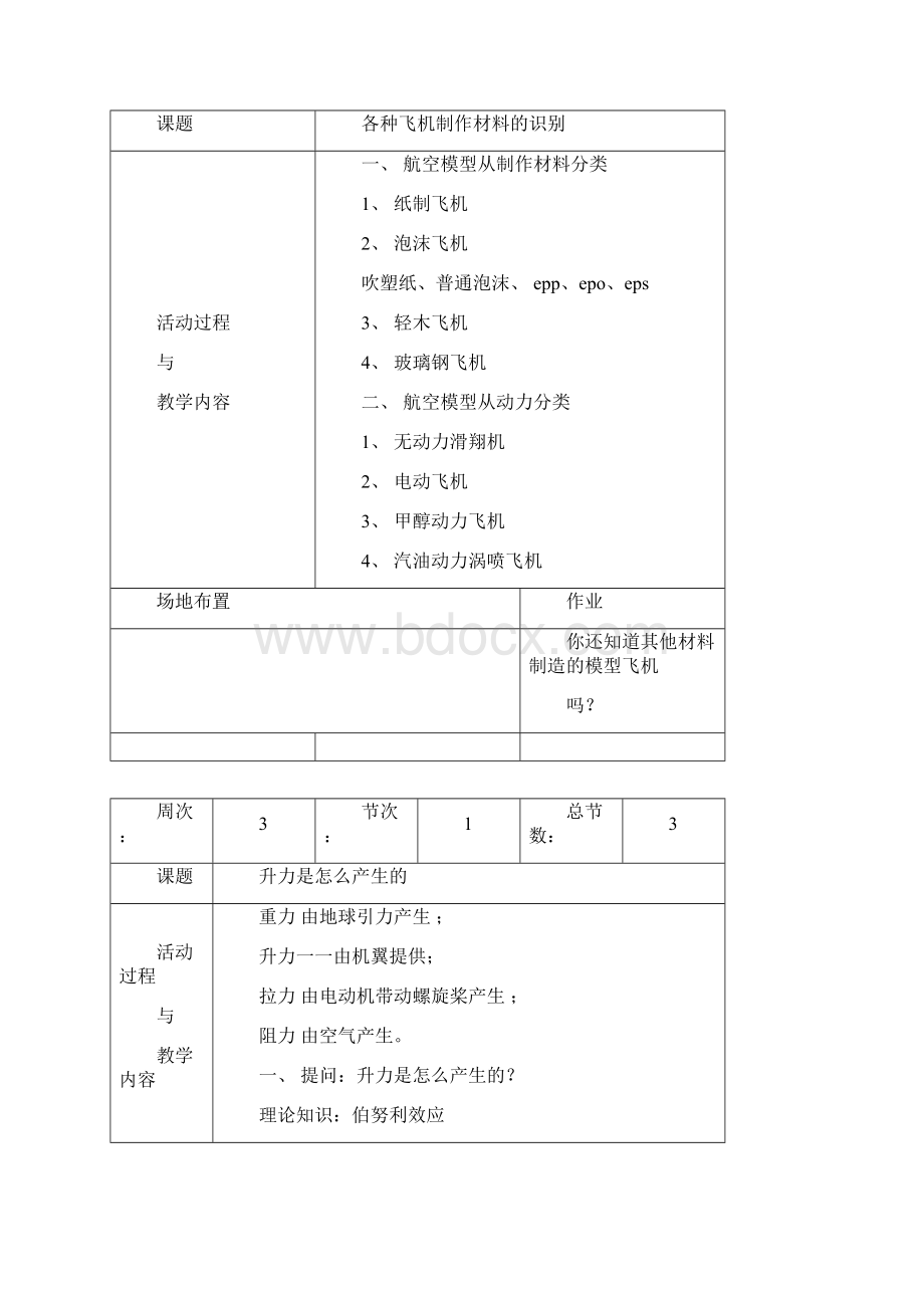 航空模型教学设计说明Word下载.docx_第2页