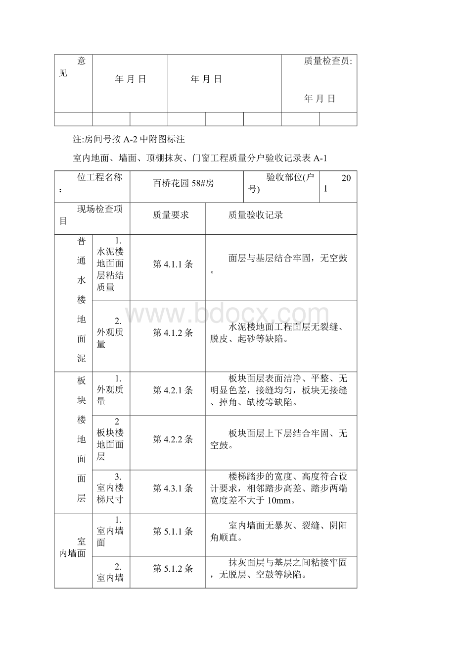 住宅室内工程质量分户验收表文档格式.docx_第3页