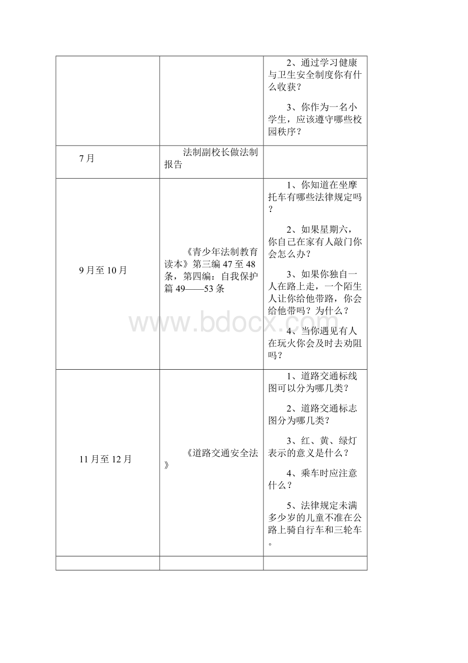 普法教育学习计划Word格式.docx_第3页