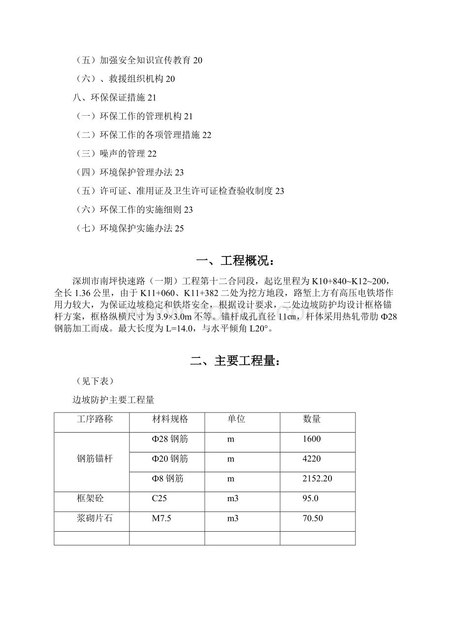 框架锚杆施工组织设计Word下载.docx_第2页