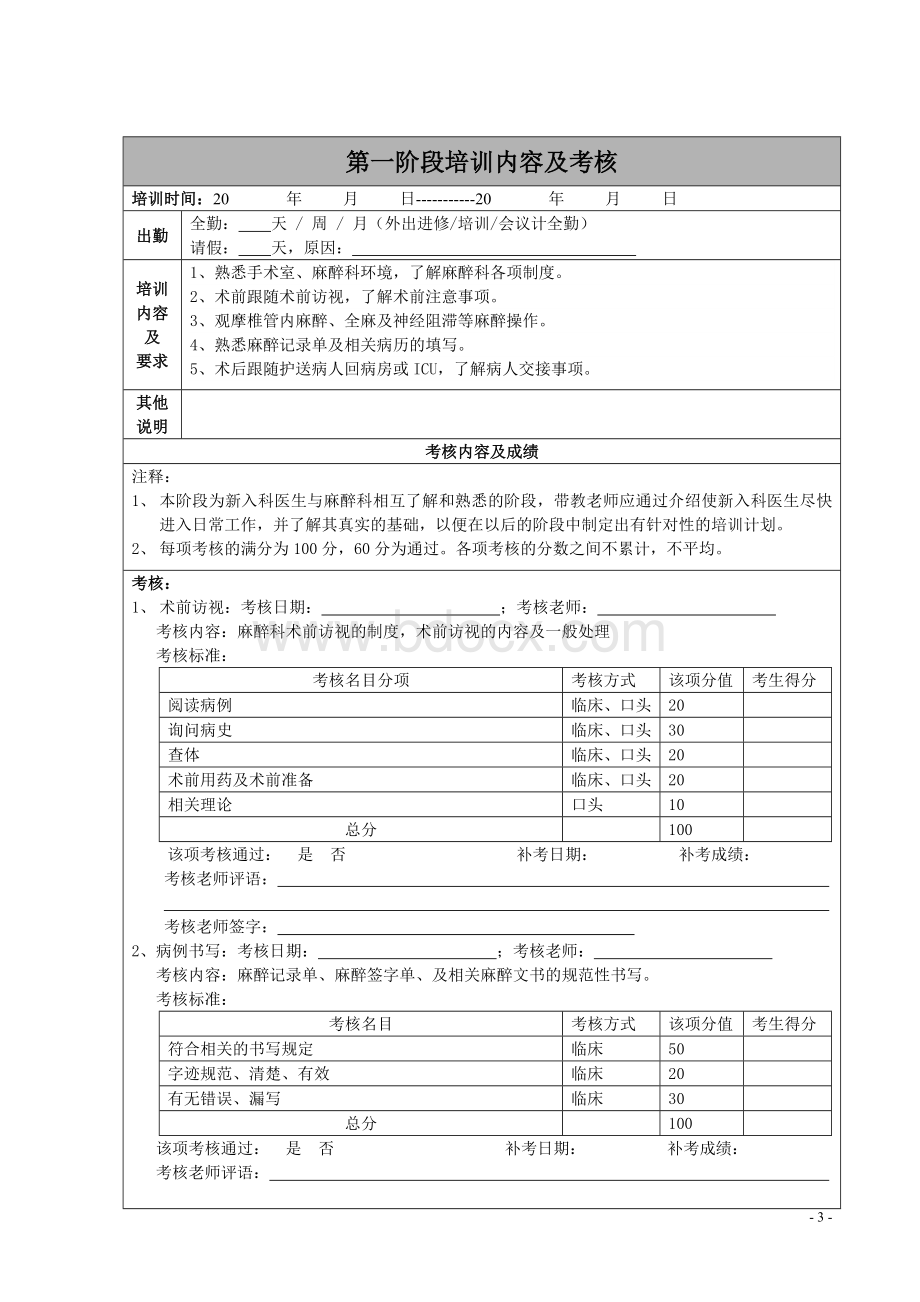 麻醉科住院医师培训计划及表格.doc_第3页