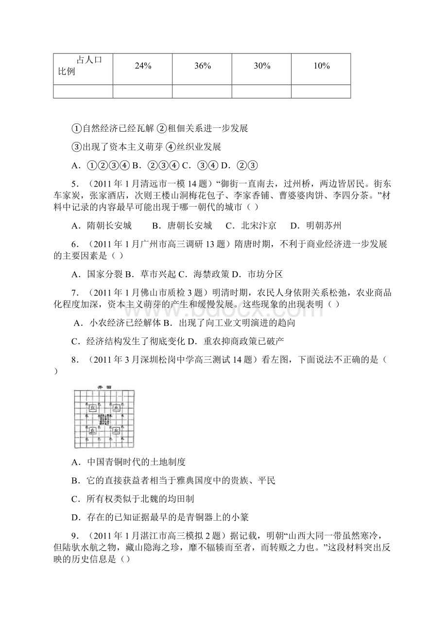 历史广东各地高考模拟历史试题分专题汇编必修二专题.docx_第2页