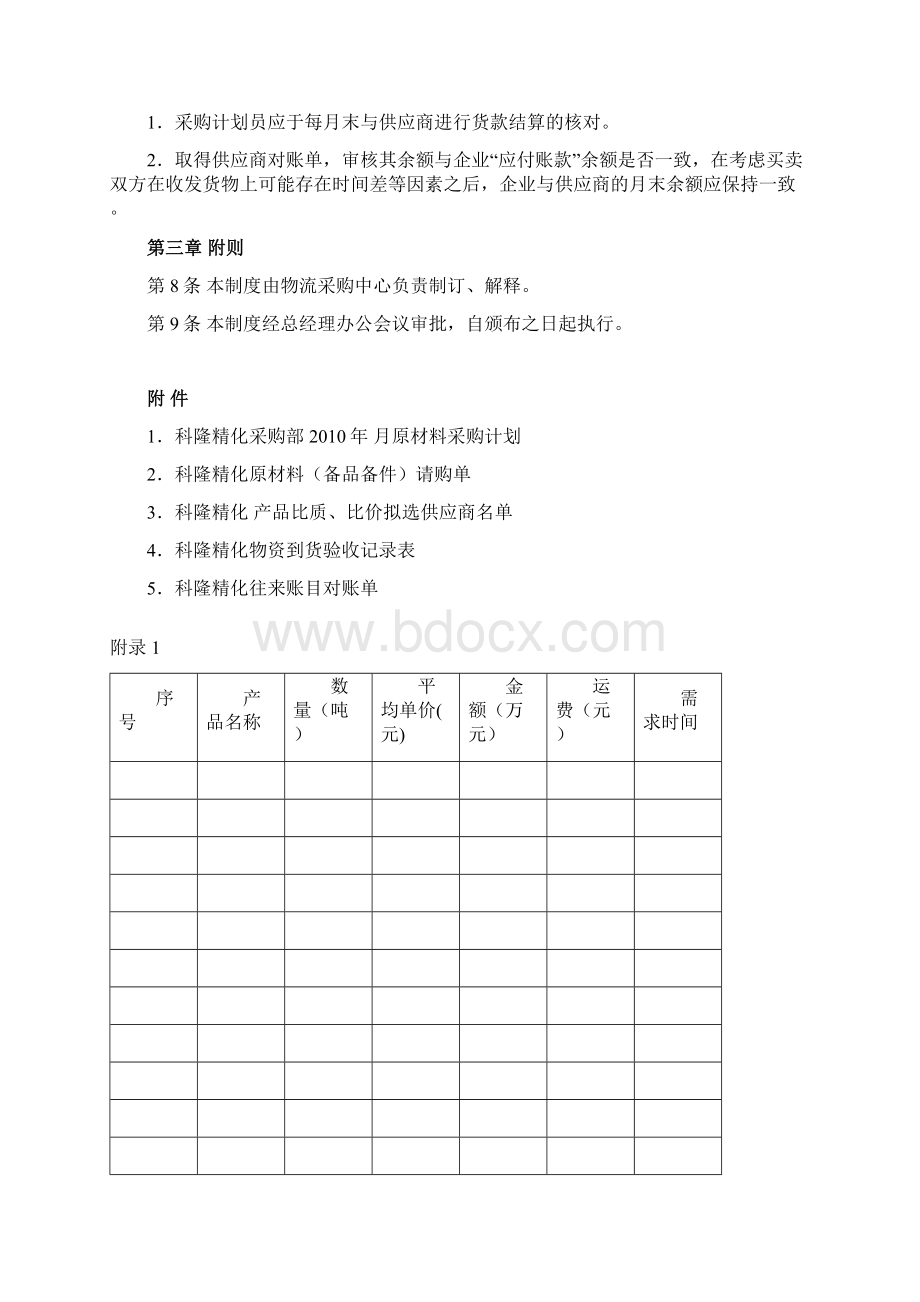 内控管理制度物流采购管理制度文档格式.docx_第2页