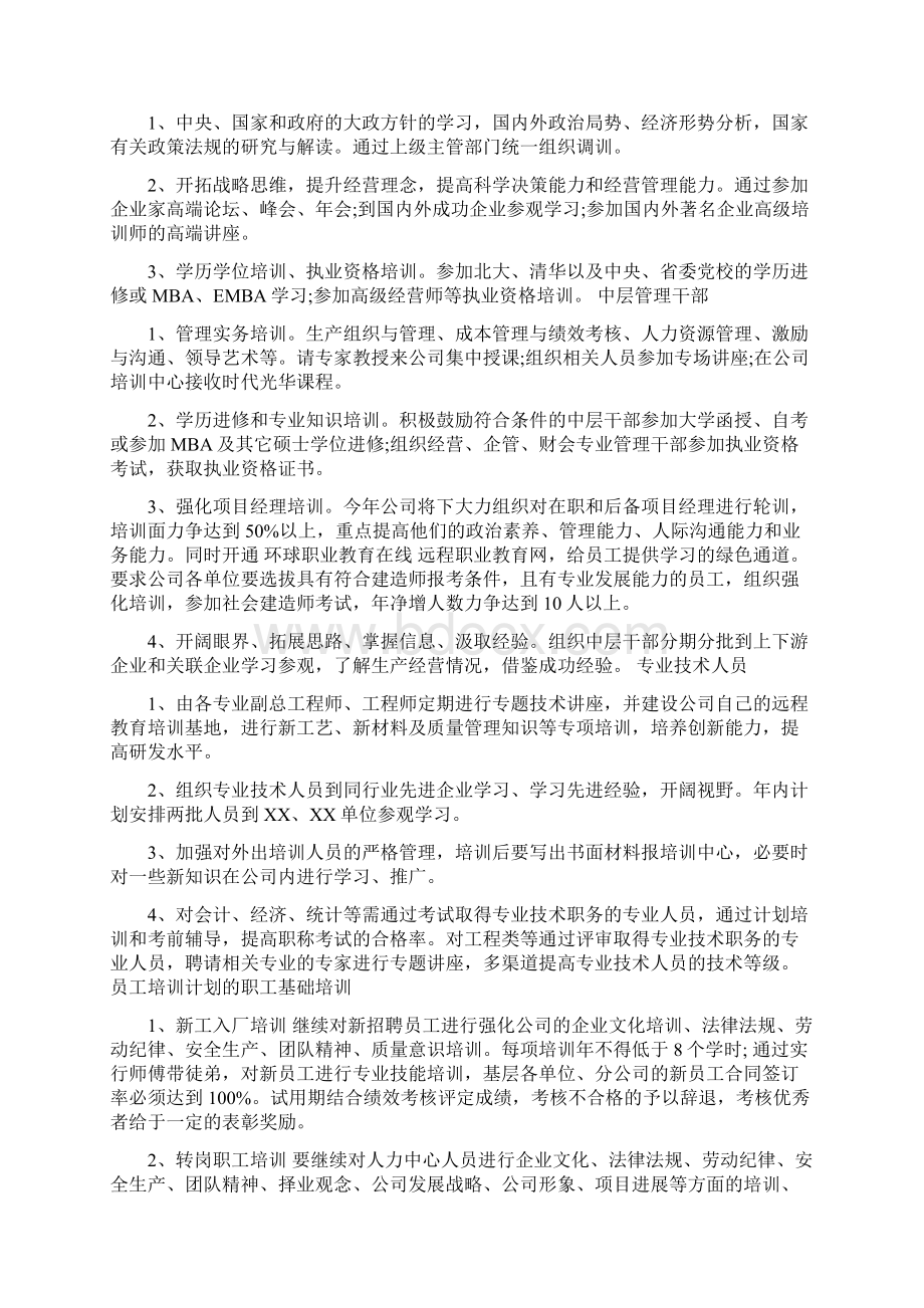 企业员工培训计划 2Word文件下载.docx_第3页