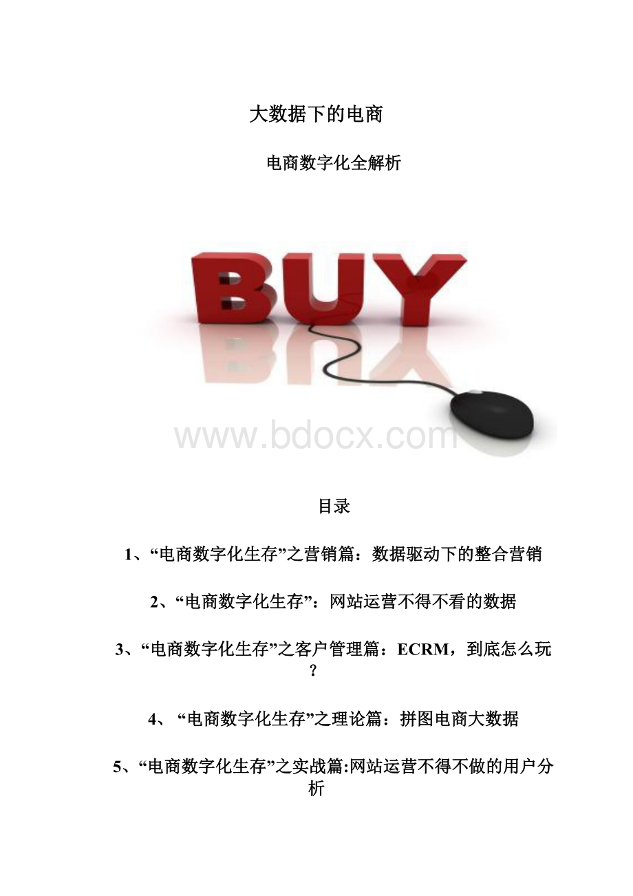 大数据下的电商Word格式.docx