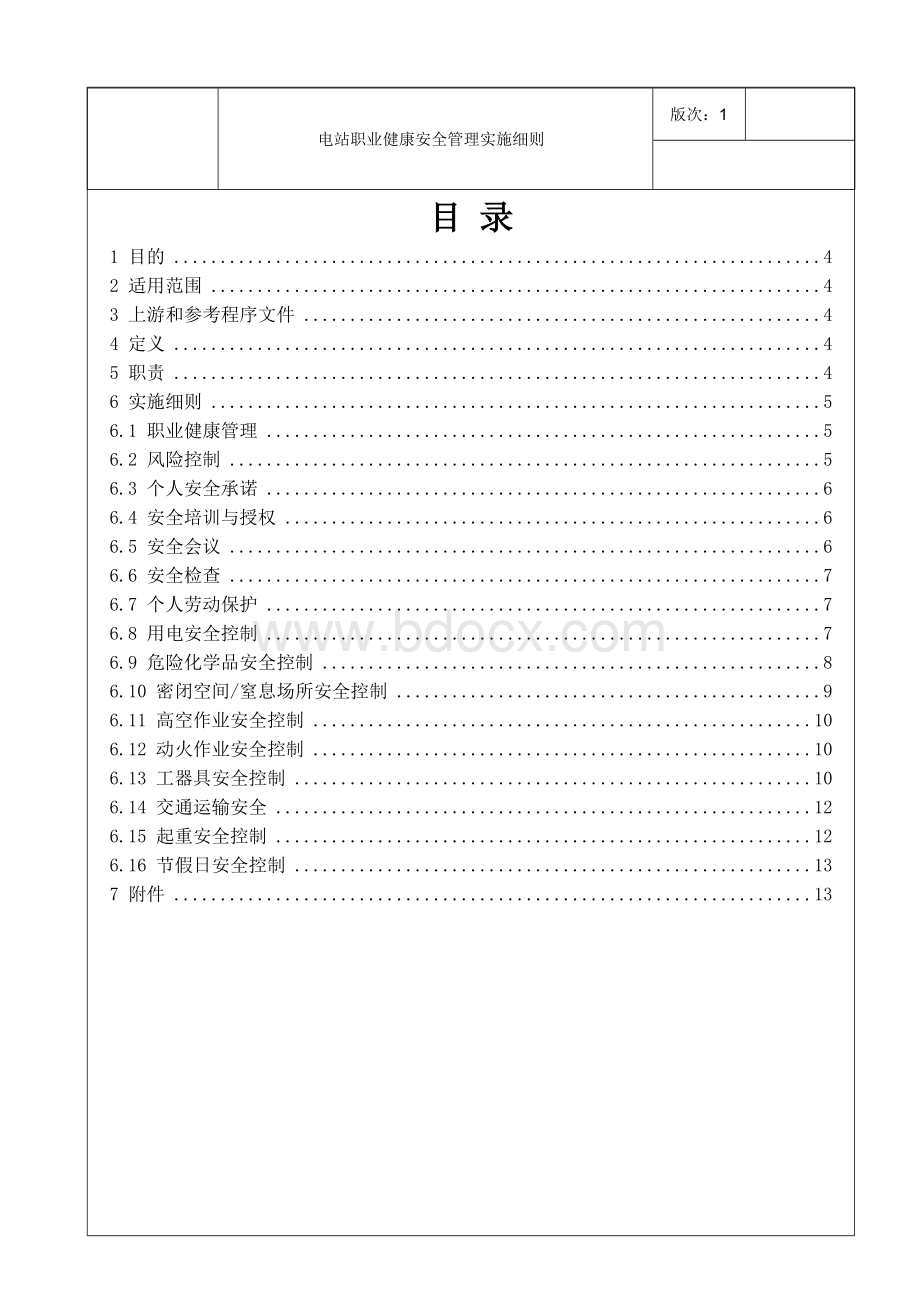 电站职业健康安全管理实施细则.doc_第1页