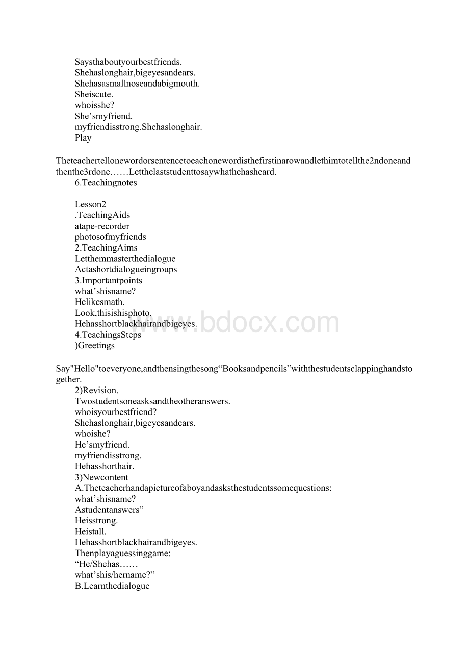 四年级英语pep Book 3 Unit 3英文教案文档格式.docx_第3页