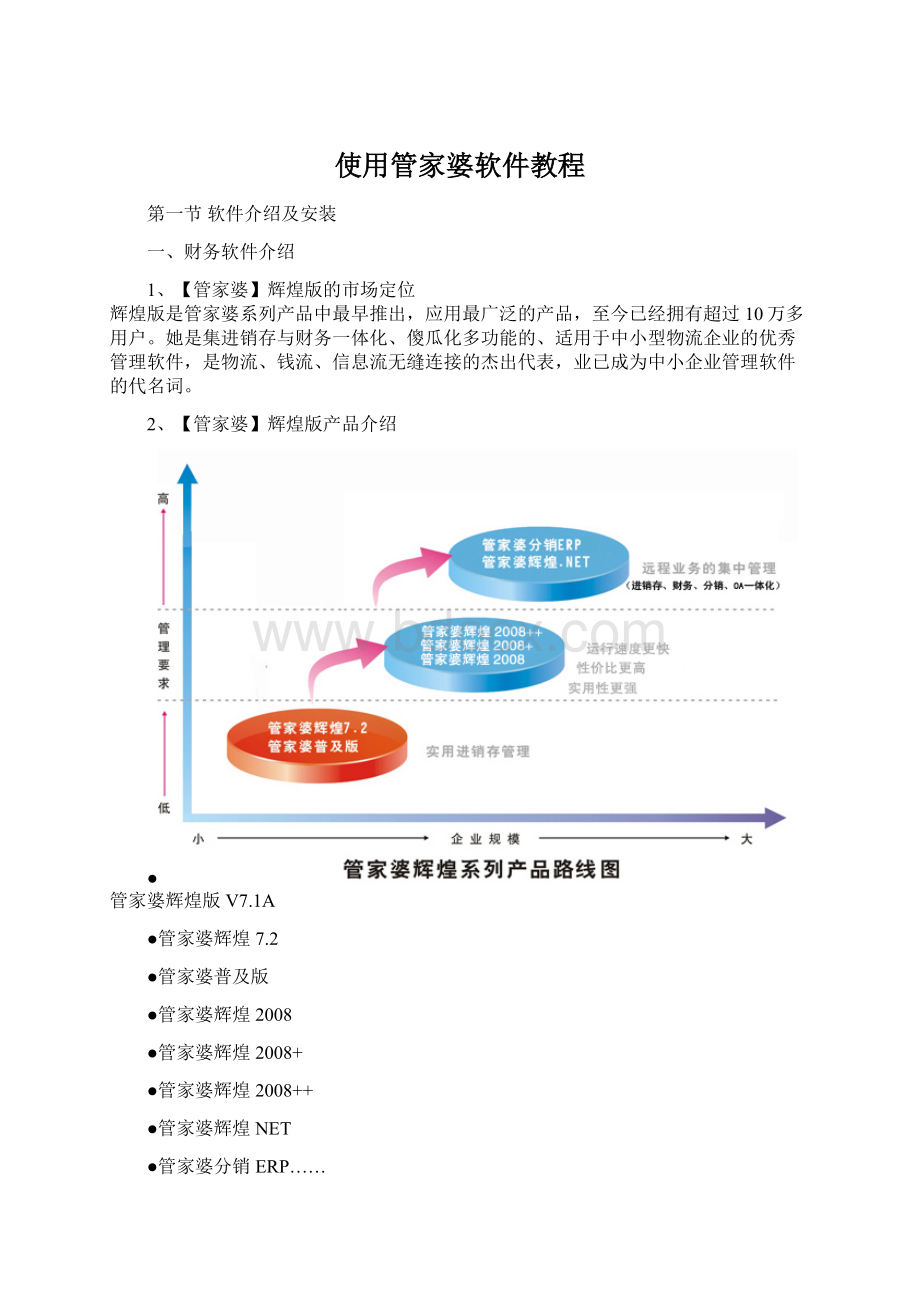 使用管家婆软件教程Word格式.docx