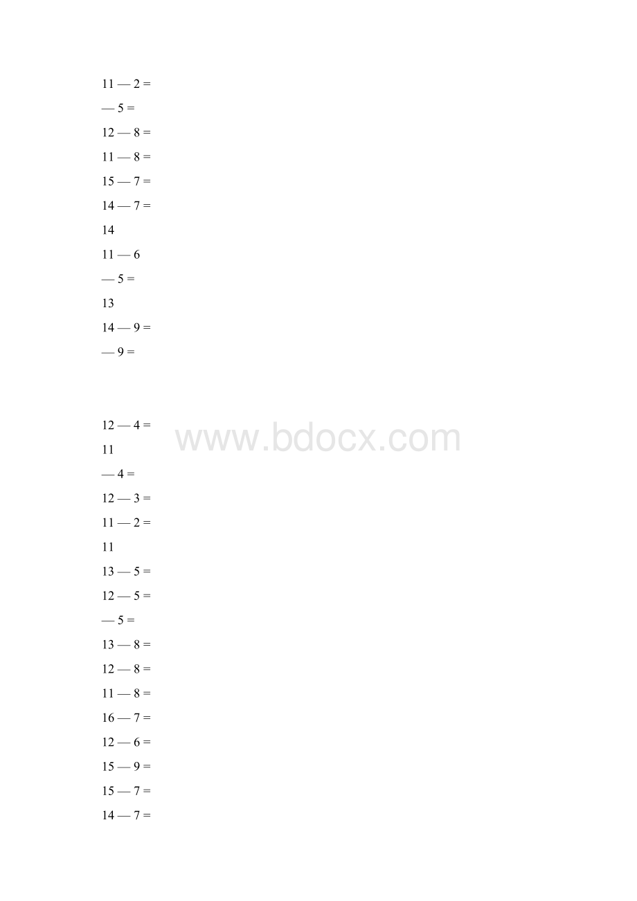 20以内破十法练习试题口诀Word文档格式.docx_第3页