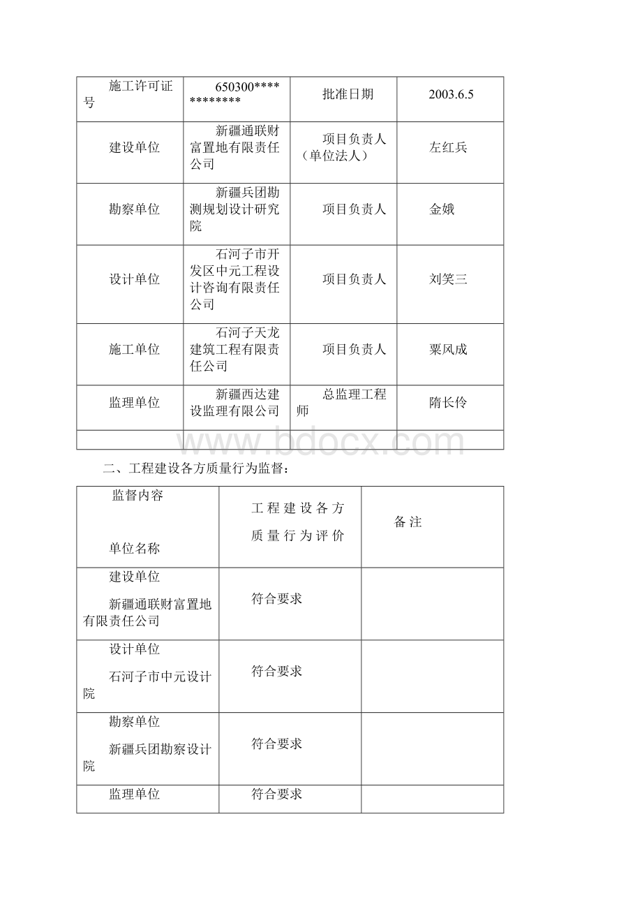 房屋建筑工程和市政基础设施工程质量监督报告文档格式.docx_第2页