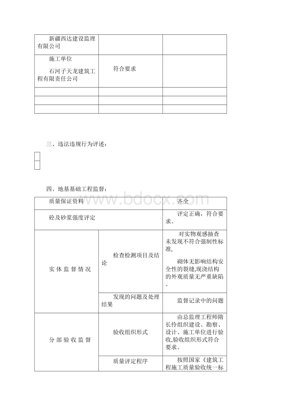 房屋建筑工程和市政基础设施工程质量监督报告文档格式.docx_第3页