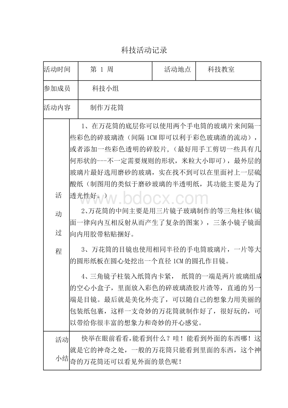 科技兴趣小组活动记录[1]文档格式.doc_第1页