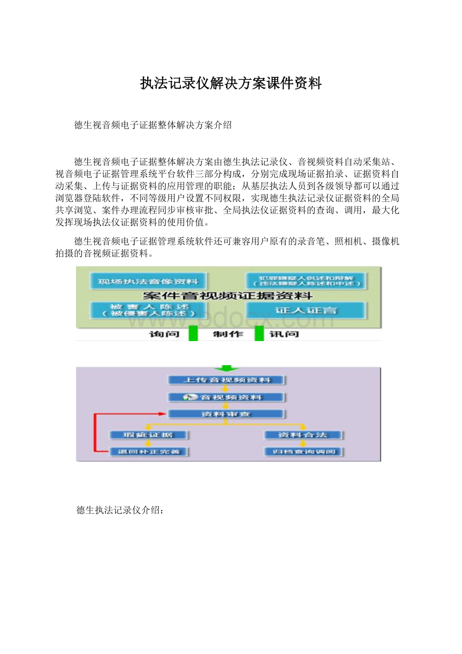 执法记录仪解决方案课件资料Word文档下载推荐.docx