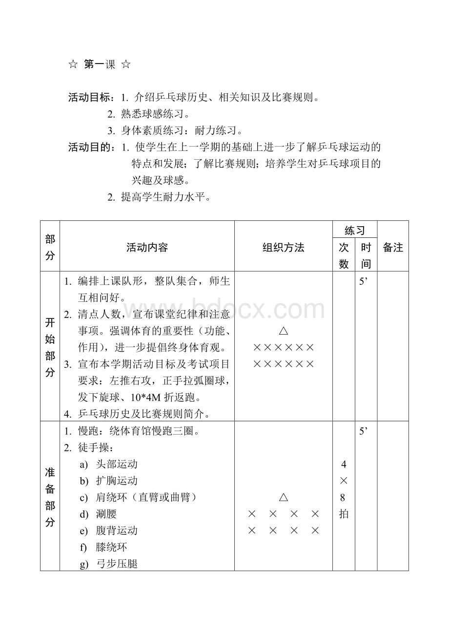 小学乒乓球拓展课教案文档格式.docx_第2页