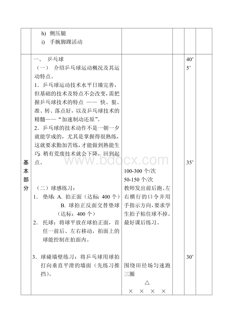 小学乒乓球拓展课教案文档格式.docx_第3页