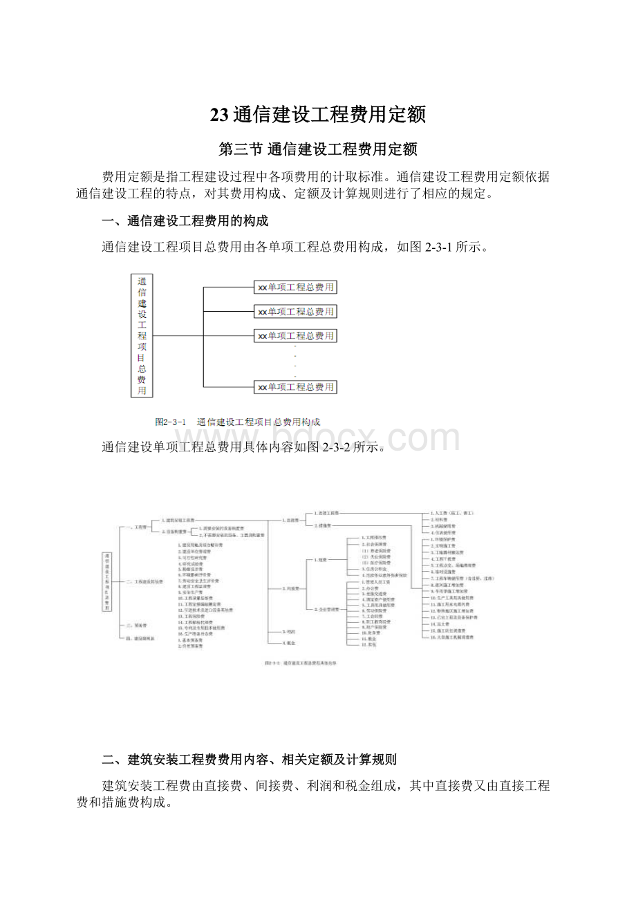 23通信建设工程费用定额Word文档下载推荐.docx_第1页