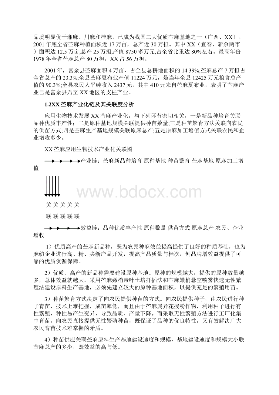 苎麻应用生物技术产业化示范工程项目建议书Word文档格式.docx_第2页